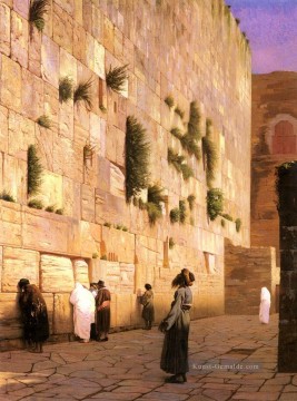 griechisch griechenland Ölbilder verkaufen - Solomons Wand Jerusalem griechisch Araber Orientalismus Jean Leon Gerome